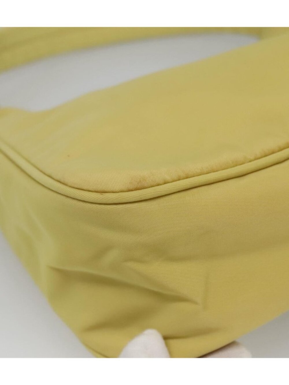 PRADA Accessory Pouch Nylon Yellow Gold - Picture 11 of 16